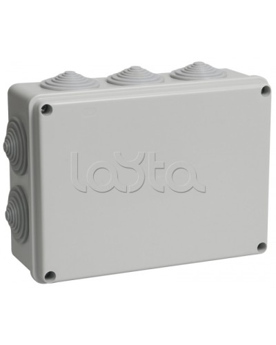 Коробка КМ41244 распаячная для о/п (RAL7035, 10 гермовводов) IEK UKO11-190-140-070-K41-55 в Ногинске Аксессуары для средств охраны периметра Pintop.ru