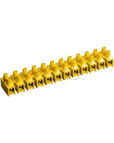 Зажим винтовой ЗВИ-5 н/г 1,5-4мм2 (12пар) желтый IEK UZV7-005-04 в Ногинске Клеммные колодки Pintop.ru