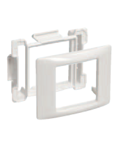 Рамка и суппорт универсальные на 2 модуля белые IEK CKK-40D-RU2-K01 в Ногинске Аксессуары для кабель-канала Pintop.ru