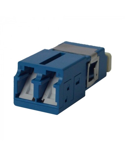 Адаптер оптический LC SM, со шторкой, корпус SC, дуплексный LANMASTER (LAN-2LCS/SH-AM-SM) в Ногинске Проходные адаптеры и розетки оптические Pintop.ru