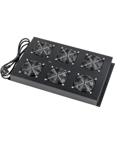 Блок 6-ти вентиляторов в крышу шкафа DCS глубиной 1070/1200 мм LANMASTER (LAN-DC-CB-FAN6-10) в Ногинске Вентиляторные модули Pintop.ru