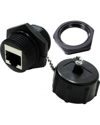 Индустриальный соединительный модуль, IP68, экранированный, категории 5e LANMASTER (LAN-KCP45S5E-WP) в Ногинске Проходные адаптеры Pintop.ru