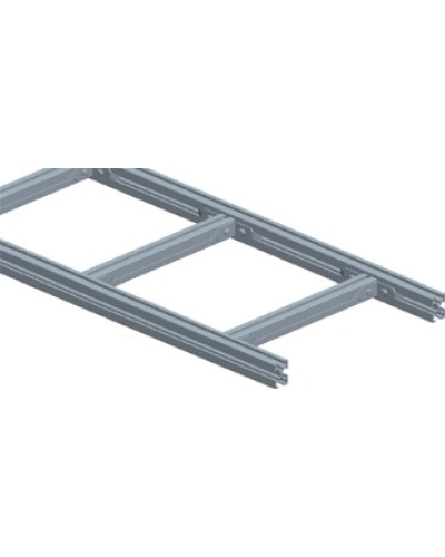 Лоток лестничный, прямая секция шириной 200 мм, алюминий (3 м) LANMASTER LAN-LTA200 в Ногинске Кабельные лотки Pintop.ru