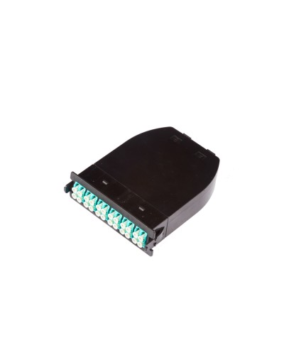 MPO кассета OS2, 24xLC, тип B, низкие потери, черная LANMASTER LAN-MCSB-2M-24LC/OS2 в Ногинске Коннекторы Pintop.ru