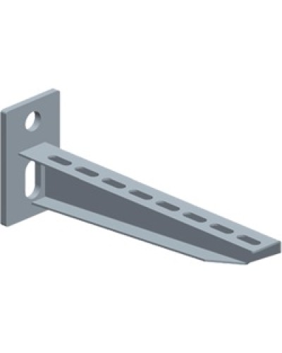 Консоль перфорированная для лотка шириной 200мм LANMASTER LAN-MT-BP200-EZ в Ногинске Аксессуары для лотков Pintop.ru