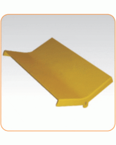 Крышка внутреннего изгиба 45° оптического лотка 240 мм, желтая LANMASTER LAN-OT240-IC45C в Ногинске Аксессуары для кабель-канала Pintop.ru