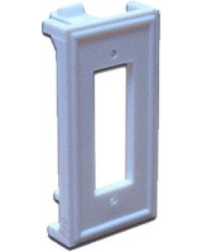 Вставка 22.5х45 для ВО адаптера SC дуплексный, белая LANMASTER LAN-SIP-2SC-WH в Ногинске Аксессуары для кабель-канала Pintop.ru