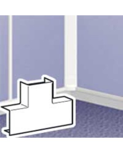 Т-образное ответвление для мини-плинтуса DLPlus 32x16 белый Legrand 033330 в Ногинске Аксессуары для кабель-канала Pintop.ru