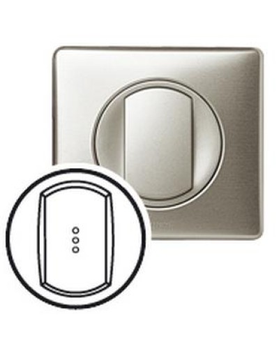 Лицевая панель для выключателя с индикацией титан Celiane Legrand 068303 в Ногинске Аксессуары для кабель-канала Pintop.ru