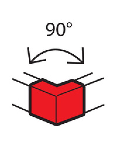 Угол внешний для кабель-канала METRA 100x50 Legrand (638012) в Ногинске Аксессуары для кабель-канала Pintop.ru
