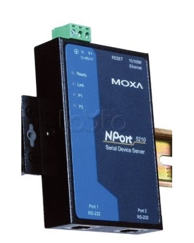 Сервер 2-портовый RS-232 в Ethernet Moxa NPort 5210-T в Ногинске Дополнительное оборудование для ОПС Pintop.ru