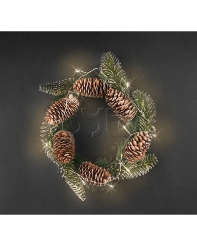 Гирлянда Navigator 95 036 NGF-D041-02(венок шишки WW) в Ногинске Источники света(Лампы) Pintop.ru