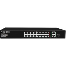 16-портовый неуправляемый PoE коммутатор Nobelic NBLS-1816P