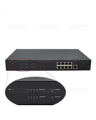 Коммутатор 10-портовый OSNOVO SW-70802/L2 в Ногинске Коммутаторы Pintop.ru