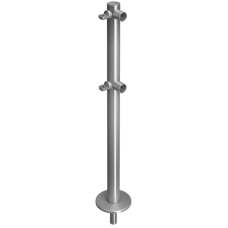 Стойка ограждения съемная L-образная с 2-мя полупетлями cправа Oxgard ВЗР 1996Р.20-02