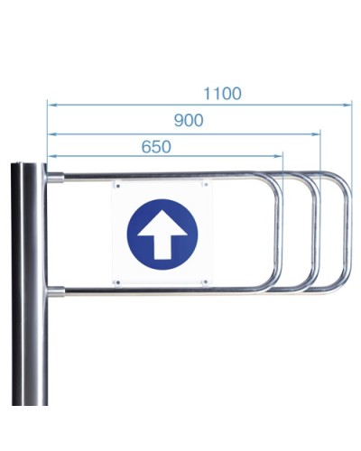 Створка для стойки калитки PERCo-AG-650 (650мм) в Ногинске Ограждения Pintop.ru
