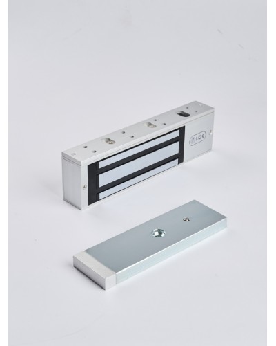 R-Lock RL-EM500-LSS - Электромагнитный замкок, 500кг, DC12/24B, цвет серебристый сатинированный алюминий RAL 7047, два датчика втроены в корпус замка: датчик Холла и магнито-контактный датчик в Ногинске Электромагнитные замки Pintop.ru