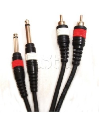 Шнур 2xJack – 2xRCA ROXTON DUL003/1M в Ногинске Система оповещения и трансляции Roxton Pintop.ru