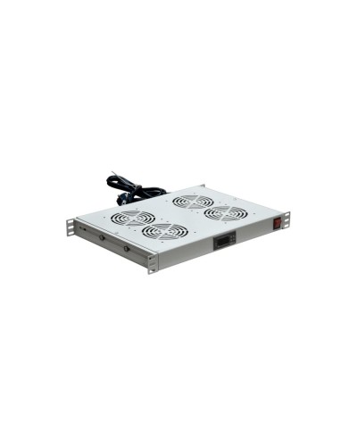 Модуль вентиляторный с термостатом 19 1U с 4-мя вентиляторами REXANT 04-2605 в Ногинске Вентиляторные модули Pintop.ru