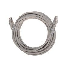 Патч-корд F/UTP, CAT 5e, RJ45-RJ45, 26AWG, LSZH, серый, 5м REXANT 02-0110-5