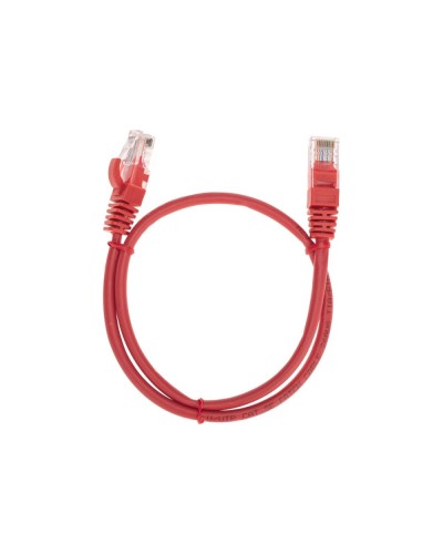 Патч-корд U/UTP, CAT 5e, RJ45-RJ45, 26AWG, LSZH, красный, 0,5м REXANT 02-0103-05 в Ногинске Патчкорды (медные) Pintop.ru