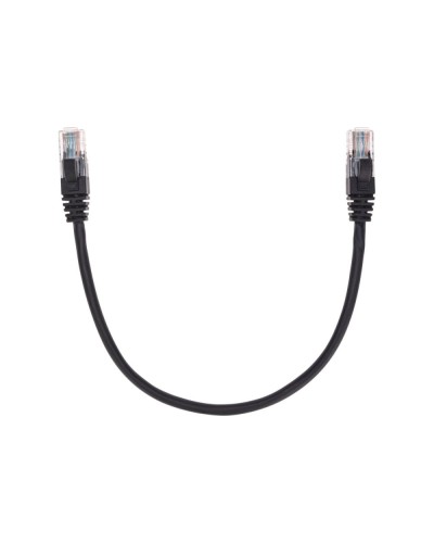 Патч-корд U/UTP, CAT 5e, RJ45-RJ45, 26AWG, LSZH, черный, 0,3м REXANT 02-0102-03 в Ногинске Патчкорды (медные) Pintop.ru