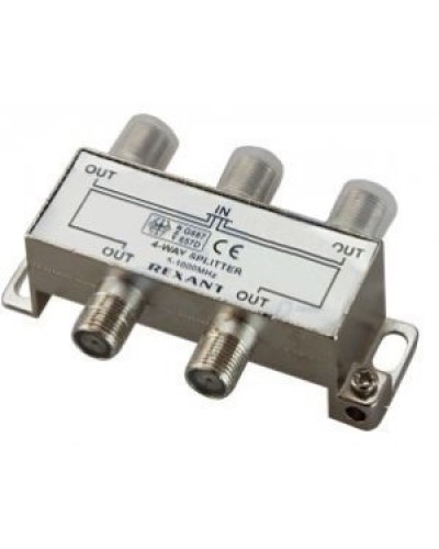 Делитель телевизионный ТВх4 под F разъём 5-1000 МГц (10шт/уп) REXANT 05-6003 в Ногинске Системы видеонаблюдения Pintop.ru