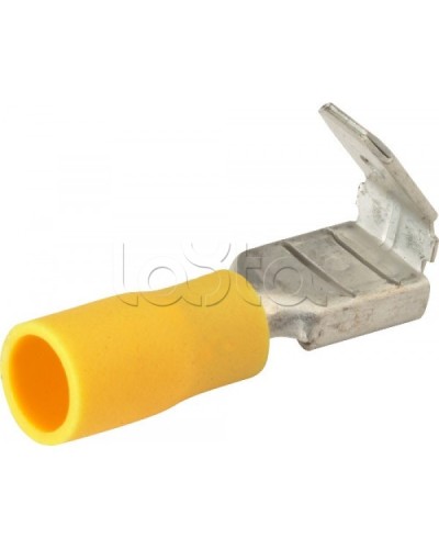 Клемма плоская изолированная 4-6 мм² (КПИ гнездо+штекер - 7.4мм+6.3мм) (100шт/уп) REXANT 08-0452 в Ногинске Клеммные колодки Pintop.ru