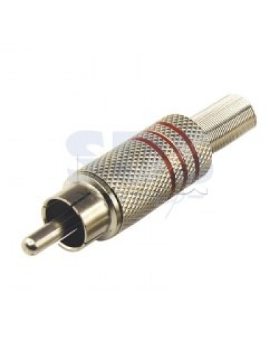 Разъем штекер RCA Металл под винт Черные/Красные (100шт/уп) REXANT 14-0410 в Ногинске Коннекторы Pintop.ru