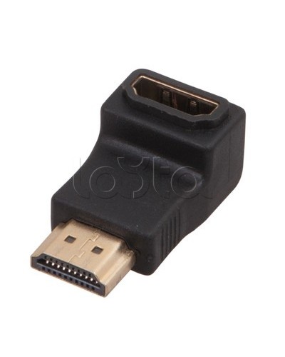 Переходник гнездо HDMI - штекер HDMI угловой GOLD (10шт/уп) REXANT 17-6805 в Ногинске Проходные адаптеры Pintop.ru