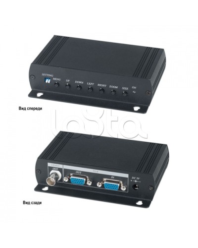 Преобразователь VGA- видеосигнала в аналоговый видеосигнал SC&T VC01 в Ногинске Видеоусилители, Модуляторы, Делители Pintop.ru