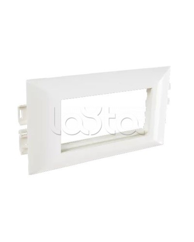 Суппорт с рамкой на 2 поста (45х45) в профиль для кабельных каналов 100х50, 105х50 SPL 100008S в Ногинске Аксессуары для кабель-канала Pintop.ru