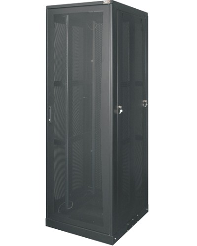 Комплект дверей передняя стеклянная задняя перфорированная для шкафа серии TFE 33U TLK (TFE-4-3380-GP-BK) в Ногинске Аксессуары для стоек и шкафов Pintop.ru