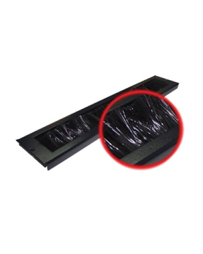 Ввод кабельный щеточный для напольных шкафов Business (черный) TWT TWT-CBB-BP в Ногинске Аксессуары для стоек и шкафов Pintop.ru