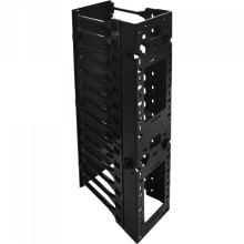 Вертикальный органайзер с пласт пальцами и крышкой, 312х220 мм, черный TWT (TWT-RACK-VORG/L)