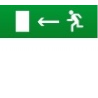 Табло световое плоское Арсенал Безопасности Молния-12 "Человек влево в дверь"