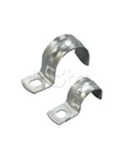 Скоба оцинкованная с одним отверстием для трубы D25мм, м.о. 8,5-6,0мм (1уп=100шт) Экопласт (43725P) в Ногинске Держатели, клипсы, скобы Pintop.ru