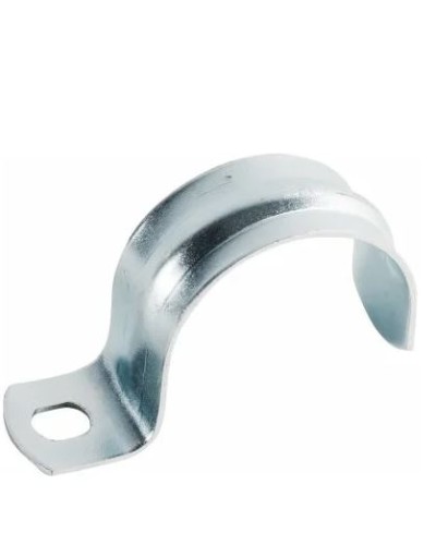 Скоба оцинк. с одним отверстием, для трубы D32мм (100 шт/уп) Экопласт (43732) - Скоба оцинкованная с одним отверстием, для трубы D32мм Экопласт в Ногинске Держатели, клипсы, скобы Pintop.ru