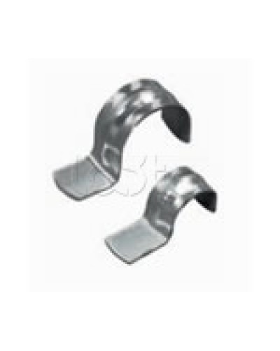 Скоба оцинкованная однолапковая без монтажного отверстия, для трубы D50мм (1уп = 50шт) Экопласт (43751) в Ногинске Держатели, клипсы, скобы Pintop.ru