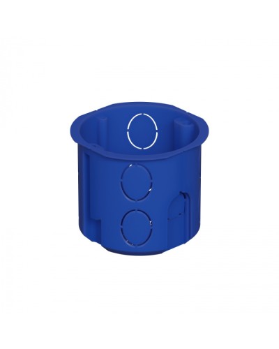 Коробка установочная D68x62мм межцентр. 71мм, IP20, цвет синий Экопласт (44658) в Ногинске Распределительные коробки Pintop.ru