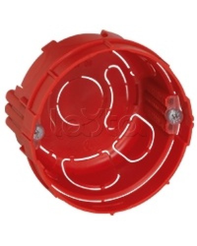 Коробка установочная D65x40мм со стык. ушками межцентр. 71мм, IP20, красный Экопласт 44660 в Ногинске Распределительные коробки Pintop.ru