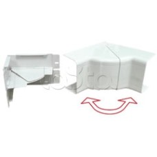 Угол внутренний изменяемый 100х55 с задней стенкой и разделителем для кабель-канала серии ARC-LAN, огнестойкость E15-E110 Экопласт 576111-E110