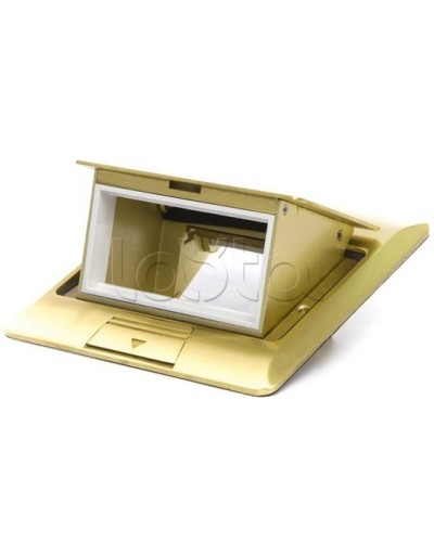 Люк в пол на 1.5 модуля (45х45мм), латунь Экопласт 70016 в Ногинске Системы лючков и колонн Pintop.ru