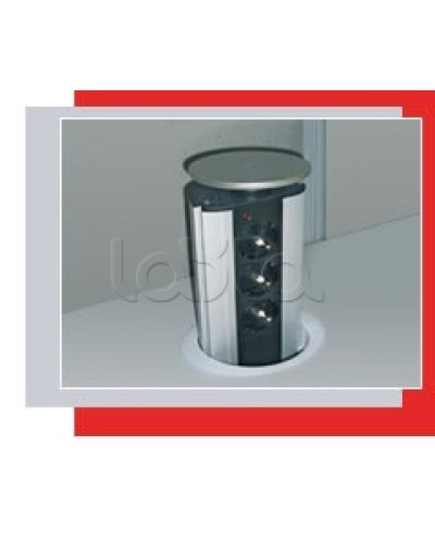 Блок розеточный настольный, 3 розетки (45х45мм) Экопласт 70303 в Ногинске Блоки розеток Pintop.ru