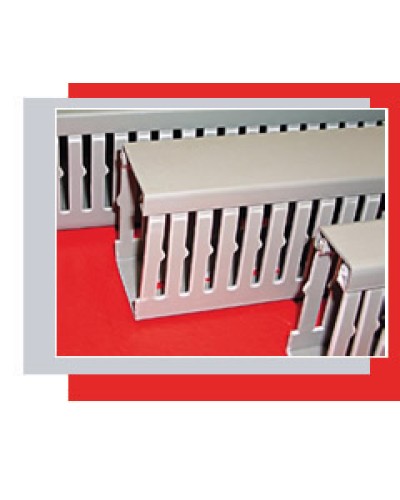 Короб перфорированный 25х60 мм (серый) Экопласт СР-Е74 в Ногинске Кабель-канал Pintop.ru