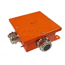 Экопласт SMB165 Коробка металл, огн. E-110,о/п 164х164х65, IP66, 9P, (1,5-4 мм2), оранж.