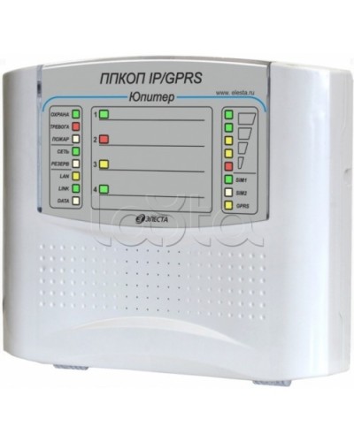 Элеста Юпитер-1431 (ППКОП Юпитер-4 IP/GPRS, пластик. корпус) в Ногинске Приемно-контрольные приборы Pintop.ru