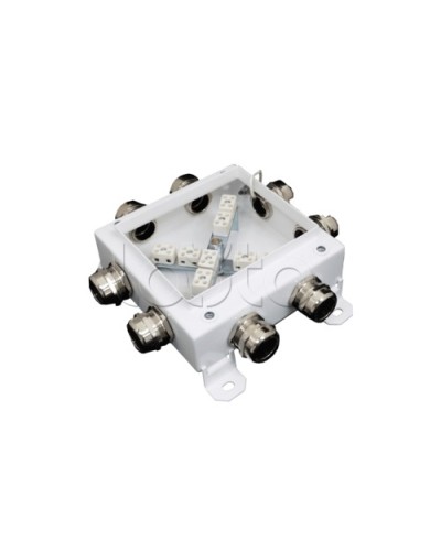 Коробка монтажная огнестойкая Гефест КМ-О (12к*10,0)-IP66 1212, 8 вводов 123х123х60 в Ногинске Распределительные коробки Pintop.ru