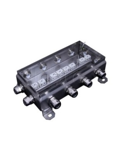 Коробка монтажная огнестойкая Гефест КМ-О (16к*6,0)-IP66 1224нерж, 12 вводов 123х240х60 в Ногинске Распределительные коробки Pintop.ru