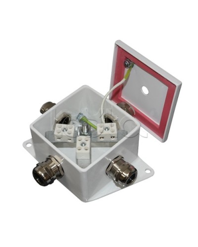 Коробка монтажная огнестойкая Гефест КМ-О (6к*6,0)-IP66, четыре ввода 80х80х68 в Ногинске Распределительные коробки Pintop.ru